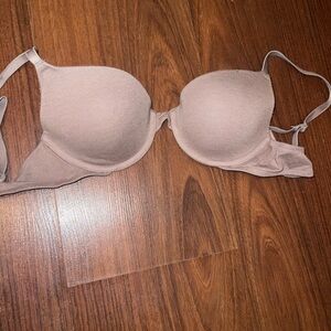 Tan lightly lined Victoria Secret bra 32a